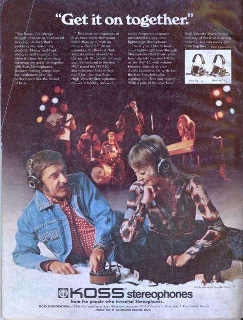 Vintage Koss HV1 High Velocity Stereophone