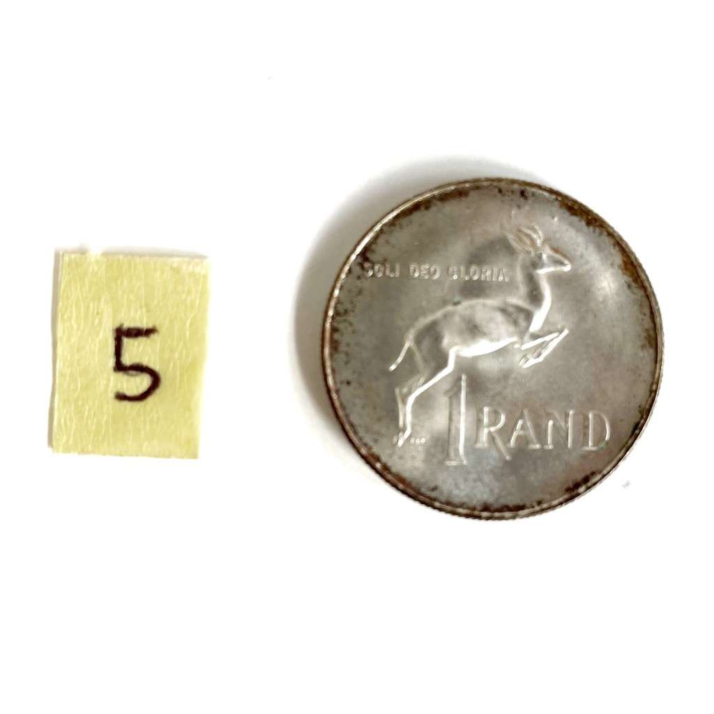 1966 silver 1 Rand coin #5