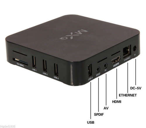 SMART TV BOX,TV BOX ANDROID,MX-Q 4K SMART ANDROID TV BOX MEDIA PLAYER (NETFLIX, WIFI, KODI)