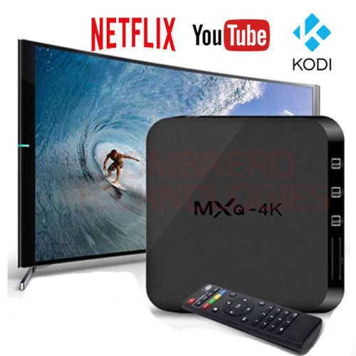 SMART TV BOX,TV BOX ANDROID, 4K SMART ANDROID TV BOX MEDIA PLAYER (NETFLIX, WIFI, KODI)