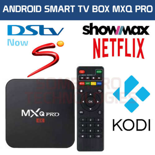 MXQ-PRO 4K Android TV Box (Supports DSTV Now, supersport, Netflix, Miracast, Kodi)