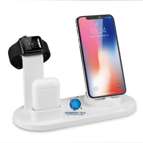 IPhone, wireless Charger Stand for Apple Watch IPhone, Airpods (Fast Charger Dock Station)