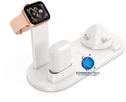IPhone, wireless Charger Stand for Apple Watch IPhone, Airpods (Fast Charger Dock Station)
