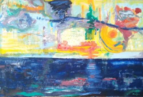 154CM X 101 CM BERNSTEIN ORIGINAL OIL ON CANVAS ONLY R1900