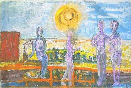 SA'S LEADING ABSTRACT EXPRESSIONIST:Artist:Derek Bernstein(SA b1964-)Bernstein Oil on Canvas