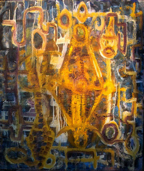 Bernstein Oil on Masonite:Portal 012