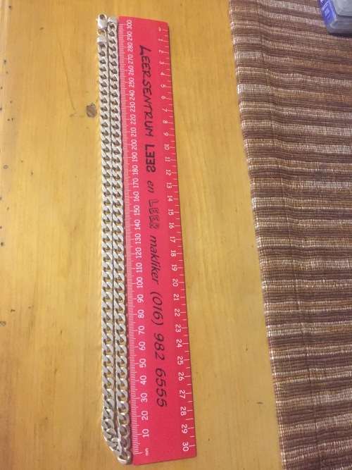 WOW!! Beautiful Heavy Solid Sterling Silver Chain$$$$ 78.1g, Very Unique Piece###@R1 Start