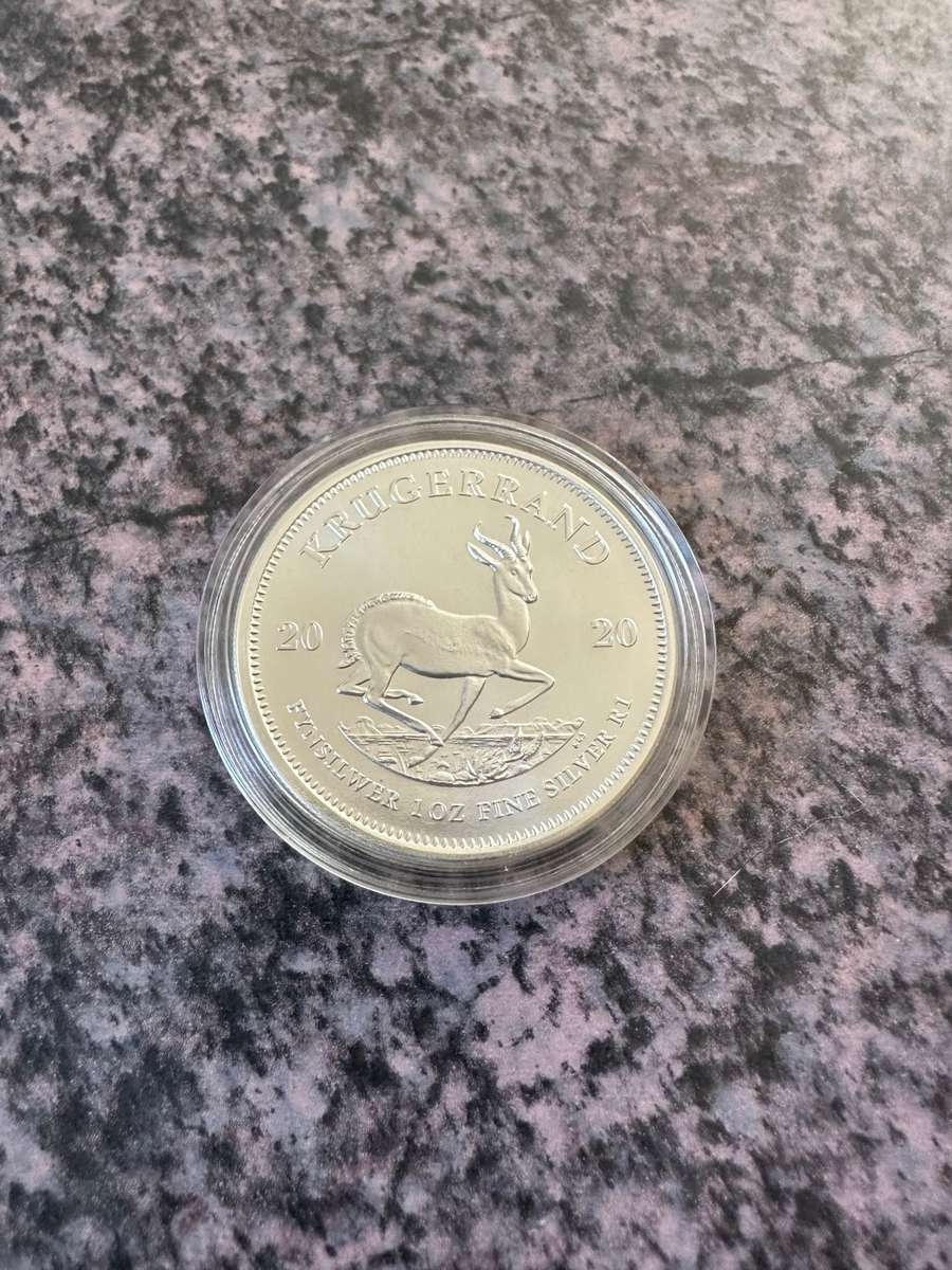 WOW!!! ***2020 UNCIRCULATED FINE SILVER KRUGERRAND IN A CAPSULE***