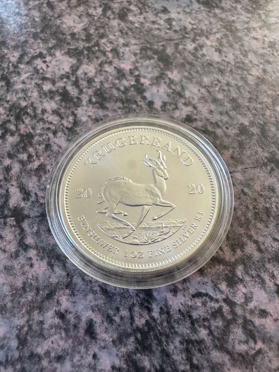 WOW!!! ***2020 UNCIRCULATED FINE SILVER KRUGERRAND IN A CAPSULE***