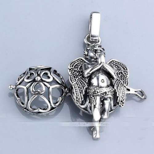 ***ANGEL CAGE BALL PENDANT WITH CHAIN***