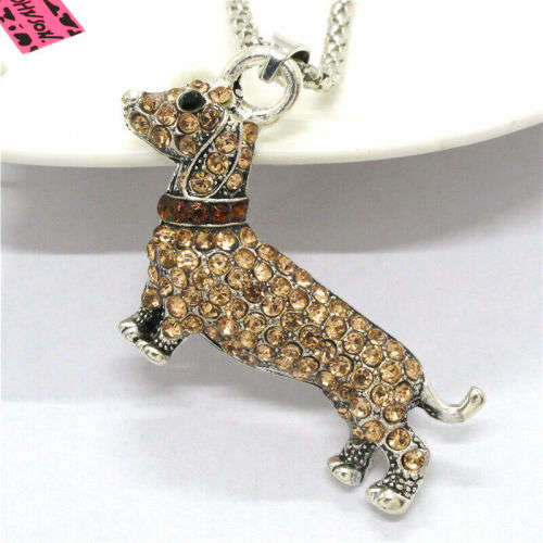 *** GORGEOUS DACHSHUND BROOCH PIN/ NECKLACE ***