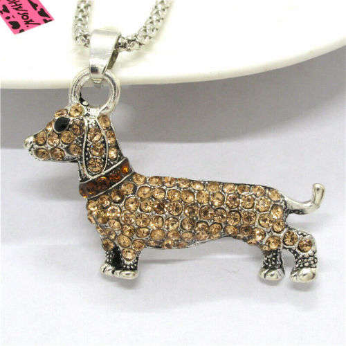 *** GORGEOUS DACHSHUND BROOCH PIN/ NECKLACE ***