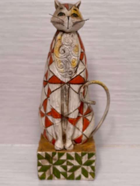 BEAUTIFUL JIM SHORE CAT 18CM