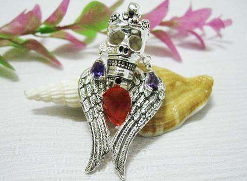 *** SKULL WINGS PENDANT ***
