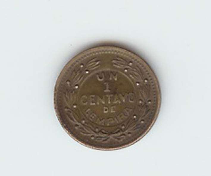 *** MEXICO - 1956 1 CENTAVO  DE HONDURAS COIN***