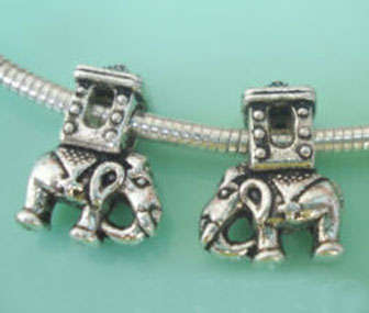 *** TIBET SILVER  ELEPHANT -  FIT PANDORA BEAD BRACELET OR CHAIN ***
