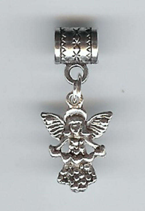*** BEAUTIFUL TIBET SILVER ANGEL DANGLE BEAD***