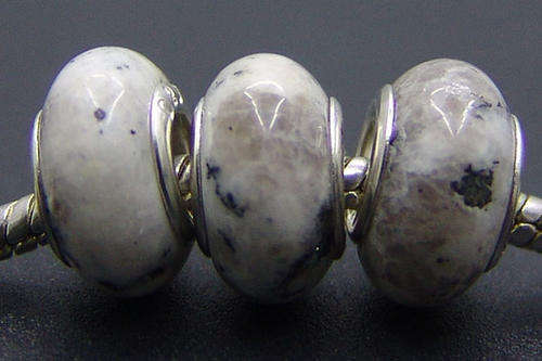 ***925 SILVER CORE NATURAL STONE BEAD ***