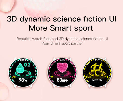 bitByte K7 Ladies Pink Active Smart Watch