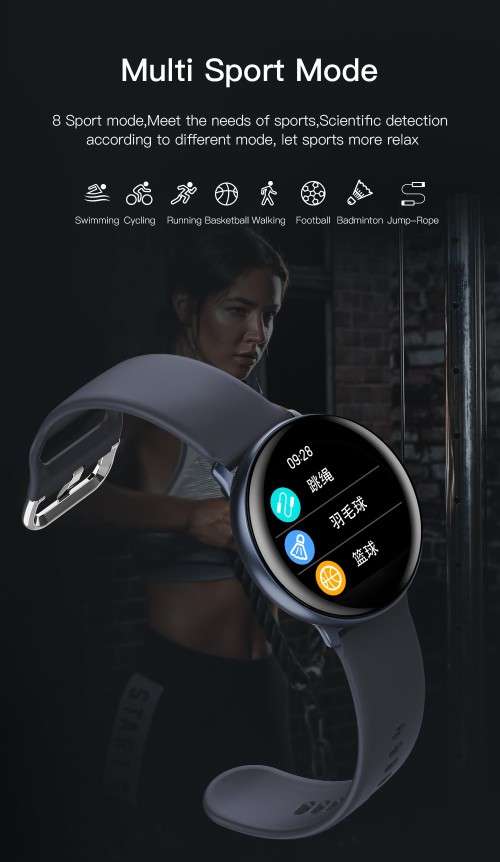 bitByte K7 Ladies Black Active Smart Watch