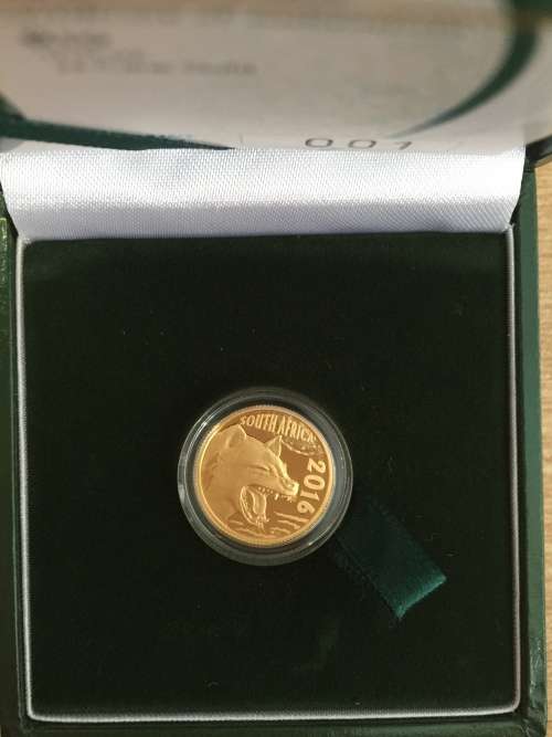 2016 1/10oz NATURA THE HYENA COA NUMBER 001