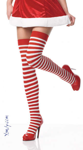 Christmas thigh high stocks