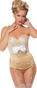 GOLD & WHITE CORSET 38