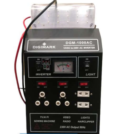 BURRAAQ TRADING Digimark DC to AC Inverter 1000W Inverter for loadshedding