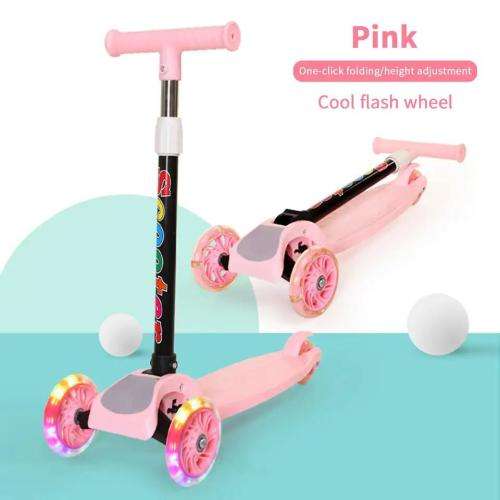 BURRAAQ TRADING KIDS LED LIGHT UP WHEEL SCOOTER