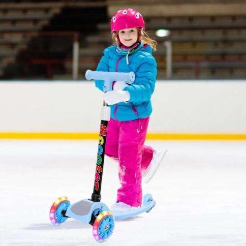 BURRAAQ TRADING KIDS LED LIGHT UP WHEEL SCOOTER