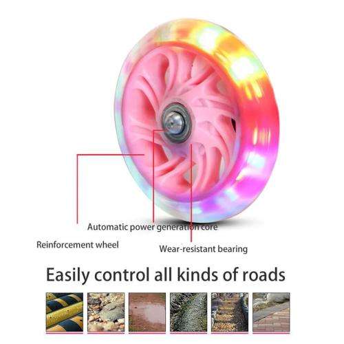 BURRAAQ TRADING KIDS LED LIGHT UP WHEEL SCOOTER