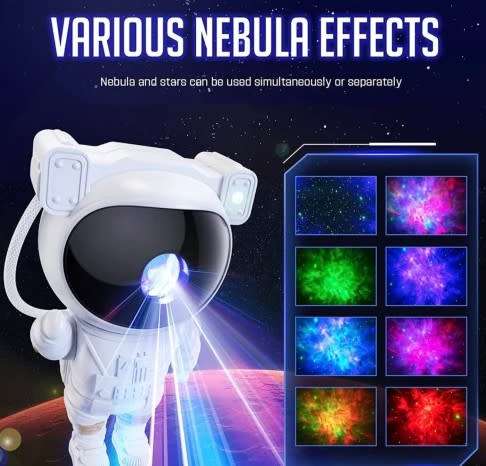 BURRAAQ TRAQDING Star Projector Galaxy Night Light - Astronaut Space Projector  White Star Projecto