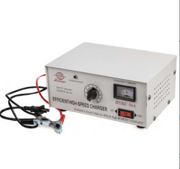 BURRAAQ TRADING Automatic Battery Charger 6V & 12V 20A Car & Engine HYKC-20A