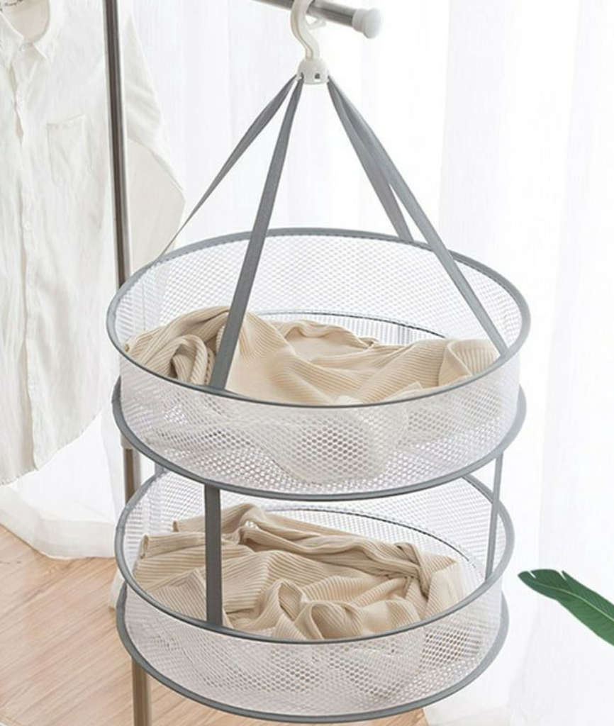 BURRAAQ TRADING Round Mesh Clothes Drying  Basket