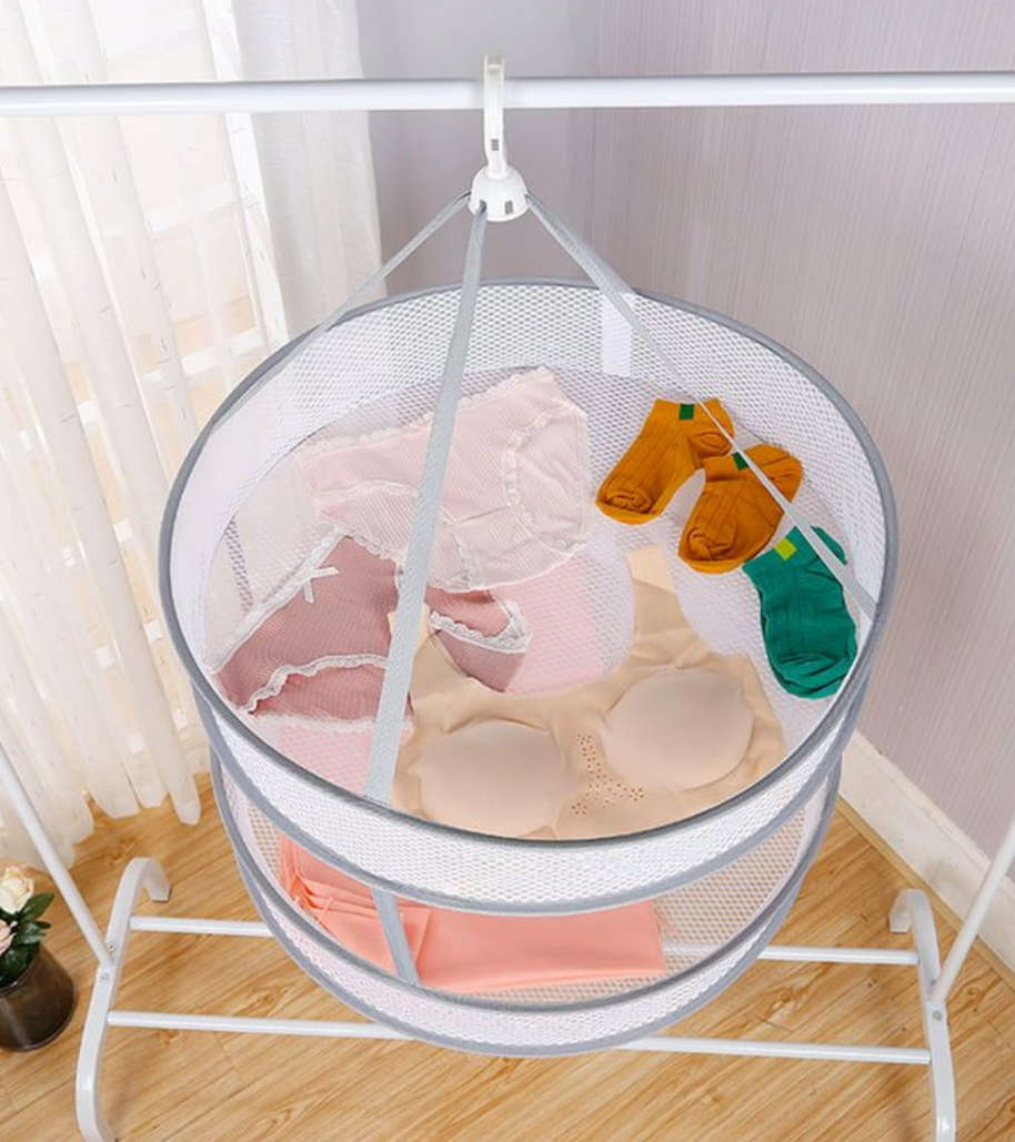 BURRAAQ TRADING Round Mesh Clothes Drying  Basket