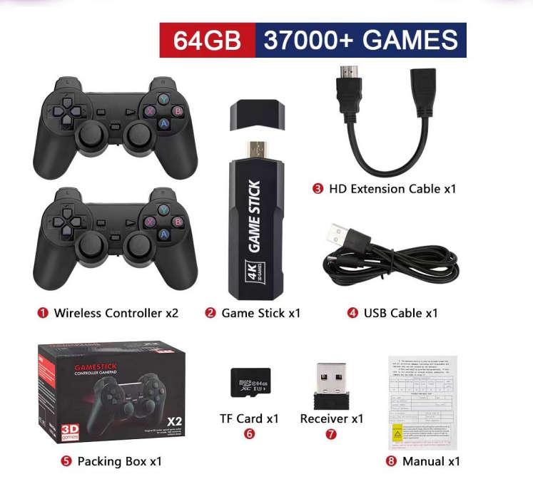 Burraaq Trading X2 game console  64Gb 37000+ Games