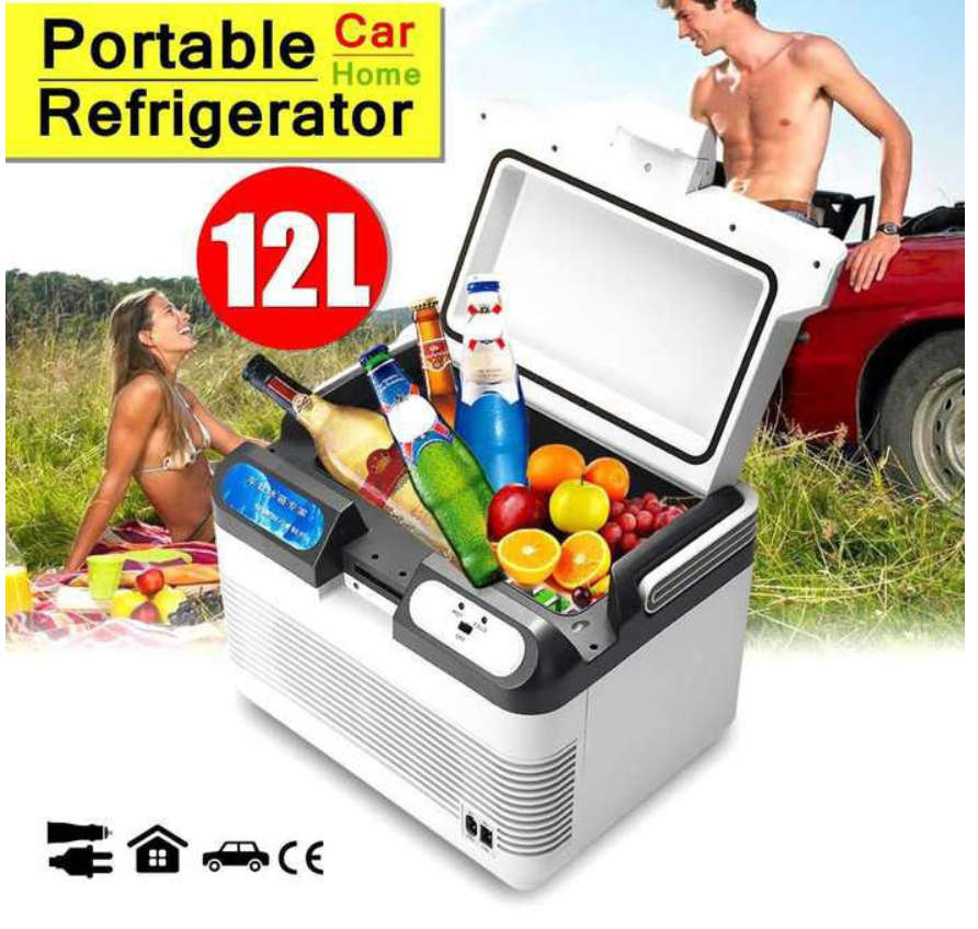Burraaq Trading Cooling and Warming Portable Hot And Cold Refrigerator - 12l