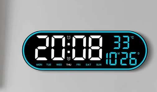 15-Inch Digital LED Wall Clock with Remote Control