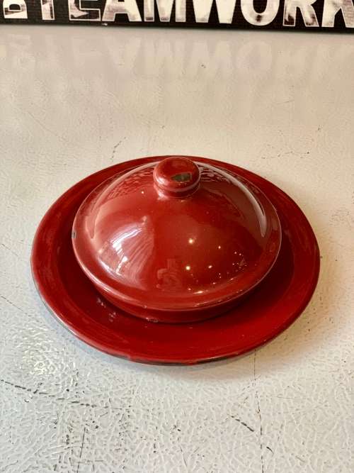 Red Butter Dish