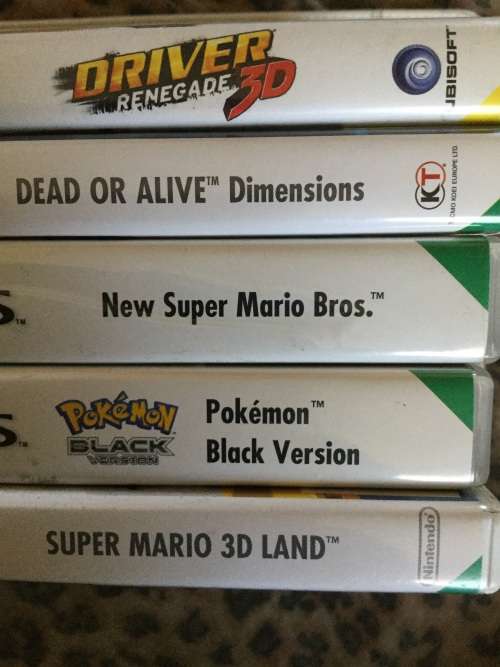 Nintendo 3DS Red with 5 games in boxes *Includes Pokemon*