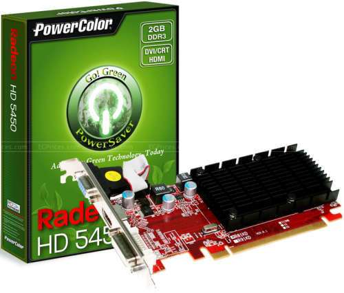 Power Colour HD 5450 Video Card