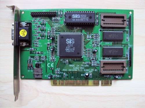 SIS 6202 PCI VIdeo Card - Vintage