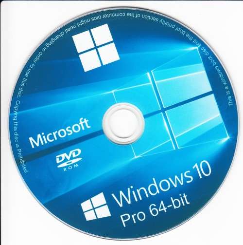 Windows 10 Professional X64 on DVD