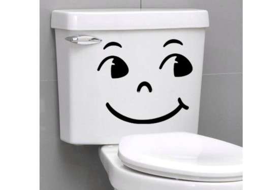 Vinyl sticker funny face