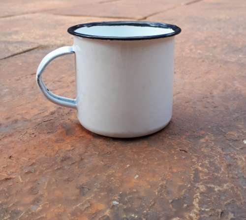 NEW 8cm ENAMEL MUG
