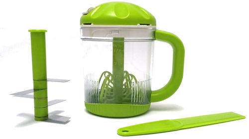 SLICER MINI CHOPPER 5 BLADES CUT SLICES VEGETABLES VEGETABLES BLADE STEELLAMA ACCIAIO