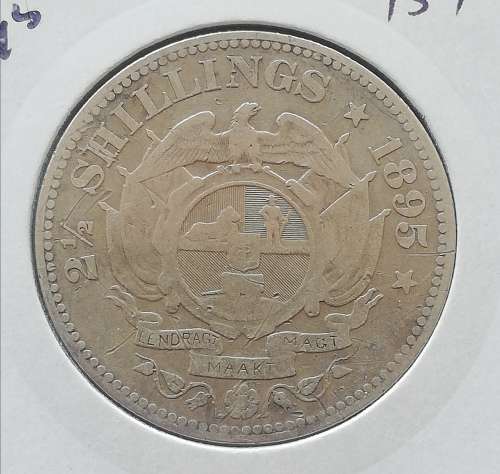 1895 ZAR 2 1/2 SHILLINGS