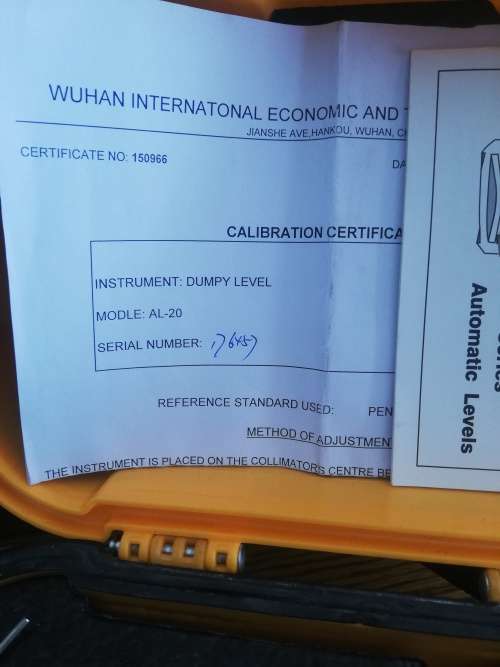 Dumpy Level AL32ss ONLY, NO TRIPOD, NO STAFF