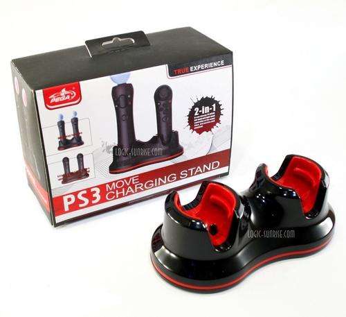PS3 MOVE CONTROLLER CHARGING STAND DOCK 2 IN 1 FOR PLAYSTATION 3