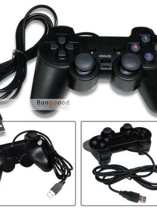 DUAL SHOCK P.C. JOYSTICK CONTROLLER USB1 AND USB2.